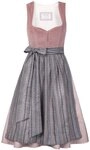 Edelnice Dirndl Marie Samt Altrosa