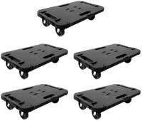 vidaXL Rollwagen Transportroller 5 Stk. Schwarz Polypropylen 300 kg, (5 St)