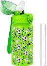 LuxusKollektion Thermoflasche Wasserflasche Kinder 550ml Stahl Vakuum Gr&uuml;ner