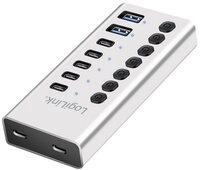 LogiLink USB-Verteiler LogiLink UA0447 USB-Hub 5+2 Port USB-A, USB-C&reg; USB 3.2...
