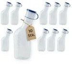 Medi-Inn CLASSIC Urin-Flasche Urinflasche PP 1000 ml f&uuml;r M&auml;nner, milchig (10...