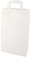 PAPSTAR Tragetasche 400 x Tragetaschen, Papier 36 cm x 22 cm x 10 cm weiss mit