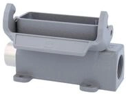 Harting DIN-Stecker Titel:Han 16A Sockelgeh&auml;use hoch, 2xPG16 seitlicher...