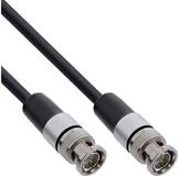 Inline BNC Videokabel, 12G-SDI, 4K60Hz, 75 Ohm, 0,5m Adapter