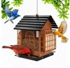LuxusKollektion Futterhaus Vogelfutterhaus Metall eichh&ouml;rnchensicher m. Dach