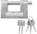 LuxusKollektion Vorh&auml;ngeschloss Vorh&auml;ngeschloss D-Form Edelstahl 80mm KAWAHA