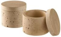 APS Butterdose 2er Set MINERA, Steinzeug, (Set, 2-tlg), Beton, &Oslash; 6 cm, H: 5...