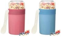LuxusKollektion M&uuml;slibox M&uuml;slibecher Joghurtbecher Auslaufsicher Brotdose...