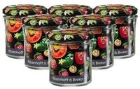 Ritzenhoff & Breker Vorratsglas Smile Vorratsgl&auml;ser 435 ml 6er Set, Glas,...