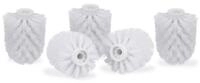 relaxdays Badezimmer-Set WC B&uuml;rstenkopf Ersatz-Set 9,5 mm D=8 cm, (5-St), wei&szlig;