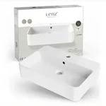 Lenz Waschbecken VALEA, KeepClean&trade; Oberfl&auml;che wei&szlig; 56 cm