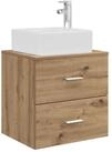 vidaXL Badezimmerspiegelschrank Wandmontierte Waschtisch Artisan-Eiche 53 x...