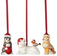 Villeroy & Boch Dekofigur Nostalgic Ornaments Ornamente Katzen 3tlg. (Set, 3 St)