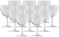 van Well Weinglas Ballon Profi Weingl&auml;ser geeicht 0,1 l + 0,2 l, 12-tlg., Glas