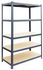 relaxdays Schwerlastregal 5 Ebenen Metall, 60 x 100 x 200 cm