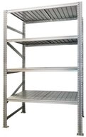 PROREGAL&reg; Schwerlastregal Fachbodenregal PROXIMO, Grundregal, HxBxT...