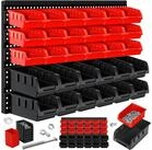 MASKO Stapelbox, Stapelboxen Wandregal 32tlg Box Sichtlagerk&auml;sten Sch&uuml;ttenregal
