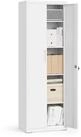 SONGMICS Aktenschrank Aktenschrank Mehrzweckschrank verstellbare Ablagen, 5...