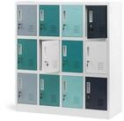 Jan Nowak Mehrzweckschrank Metall Kindergartenspind OLA 109 cm 12 F&auml;cher