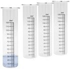 Spetebo Regenmesser Ersatzglas mit Skala 15 x 4 cm - 2er Set Regenmesser...