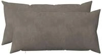 vidaXL Kissenbezug Kissenbezug 2 pcs HEERLEN Hellgrau 40 x 70 cm Samt, (2...