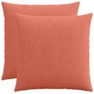 vidaXL Kissenbez&uuml;ge vidaXL Kissenbezug 2 pcs HEERLEN Rot-Orange 65 x 65 cm Cord
