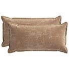vidaXL Kissenbezug Kissenbezug 2 stk. HOUTEN Braun 40 x 80 cm Chenille-Stoff, (2