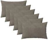 vidaXL Kissenbezug Kissenbezug 6 pcs HEERLEN Hellgrau 40 x 60 cm Samt, (6...