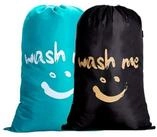 LuxusKollektion W&auml;schesack W&auml;schesack 120L 420D Nylon Smiley Kordelzug Blau