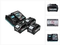 Makita Power Source Kit 40 V max. mit 3x BL 4040 Akku 4,0 Ah XGT Akkupacks