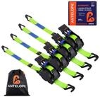 LuxusKollektion Spanngurt Spanngurt Automatik J-Haken Gr&uuml;n 4er Set (4-St)