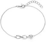 Tamaris Armband Schmuck Edelstahl Infinity Style, Unendlichkeitsschleife/Herz,...