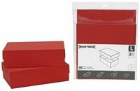 BUNTBOX Organizer 2 BUNTBOX L Geschenkboxen 3,6 l rot 26,6 x 17,2 x 7,8 cm
