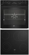 BEKO Elektro-Herd-Set BBUMA1132, mit 1-fach-Teleskopauszug, SteamShine,...