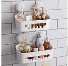 LuxusKollektion Duschablage Duschablage Saugnapf Extra Stark 2er Set Wei&szlig;,...