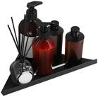 LuxusKollektion Duschablage Duschregal 30cm Eckablage Schwarz SUS304 Edelstahl,