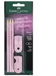 Faber-Castell Bleistift GRIP 2001 Bleistift-Set B rose shadows