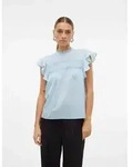 Vero Moda Blusenshirt VMTRINE SL LACE TOP WVN NOOS Baumwolle