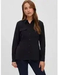 Vero Moda Langarmbluse VMELLIOT LS SHIRT WVN NOOS Viskosemischung, regular fit