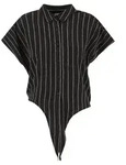 URBAN CLASSICS Klassische Bluse Urban Classics Ladies Structured Striped Tied Blouse