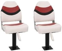 vidaXL Segelboot Bootssitze mit Podest 2 Stk. 360&deg; Drehbar, (2-St)
