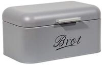 LuxusKollektion Brotkasten Gro&szlig;er Brotkasten mit Deckel aus Metall, Retro...