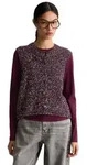 Marc O'Polo DENIM Strickweste regular aus Baumwoll-Schurwolle-Mix rot XS (34)