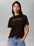Calvin Klein T-Shirt Rundhalsausschnitt, Regular Fit, Logoschriftzug