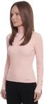Rollkragenpullover GUESS "LS TN ELLIE SWTR", Damen, Gr. S, rosa (blush breeze),