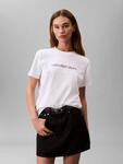 T-Shirt CALVIN KLEIN JEANS "A- INST. LOGO CLASSIC TEE SS", Damen, Gr. XL (44),...