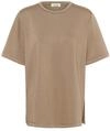 Longtop SOAKED IN LUXURY "Damen T-Shirt kurzarm SLMarigold", Damen, Gr. M, beige