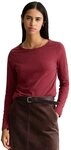 Marc O'Polo DENIM Langarmshirt aus besonders weichem Slub-Jersey rot L (40)