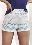 LASCANA Pyjamashorts mit grafischem Zick-Zack Muster beige 32/34