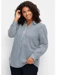 Sieh an! Klassische Bluse Bluse Langarm blau 46